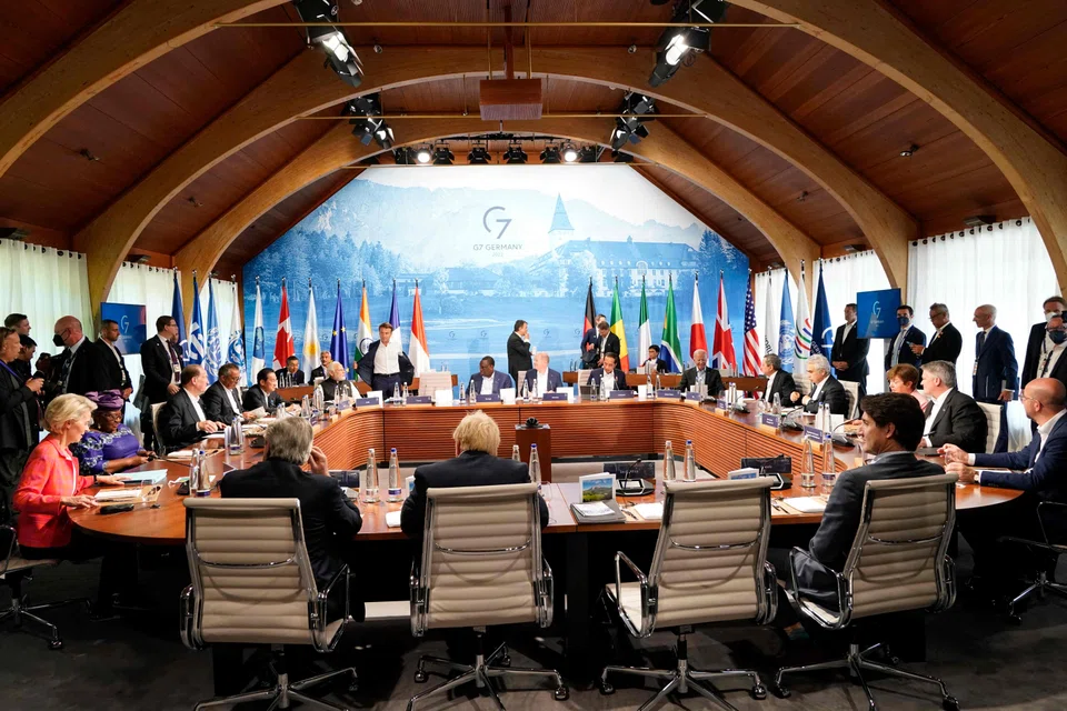 Leaders of the Group of Seven rich nations on Tuesday watered down a key pledge on ending fossil fuel financing abroad, as the need to tackle global warming clashed with fears over energy shortages.