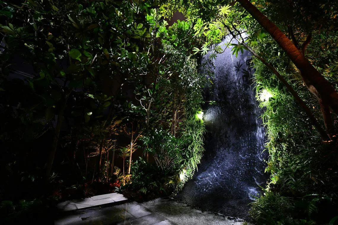 From the Singapore Garden Festival 2018. One of the garden on display is Japanese designer Sugishima Yoshimi’s Time is Like Water, that features two mini waterfalls.

