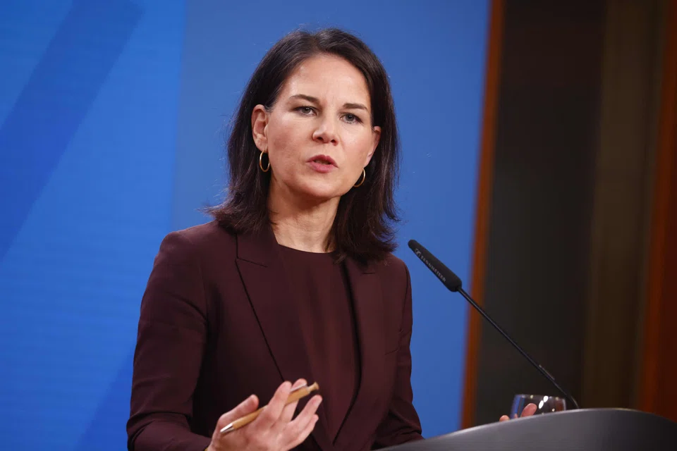 “The two-state solution is the only solution, and even those who don’t want to know about it have not yet come up with any other alternative,” says German Foreign Minister Annalena Baerbock.