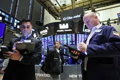 The Dow Jones Industrial Average fell 3.13 points, or 0.01 per cent, at the open to 33,428.31.