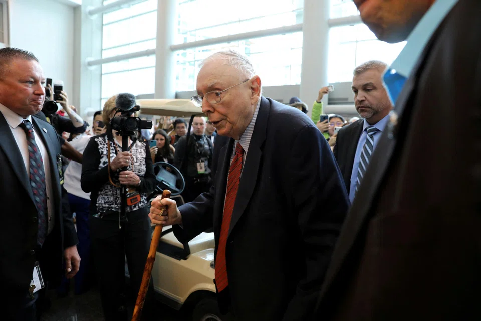 Berkshire Hathaway vice-chairman Charlie Munger at Berkshire shareholder shopping day in Omaha in 2019.