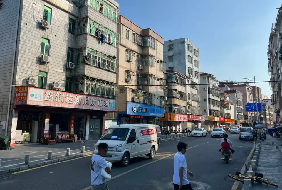 A neighbourhood in Paibang where China Evergrande reached deals with building owners to demolish their buildings and put up new housing. Before the work could begin, Evergrande collapsed.