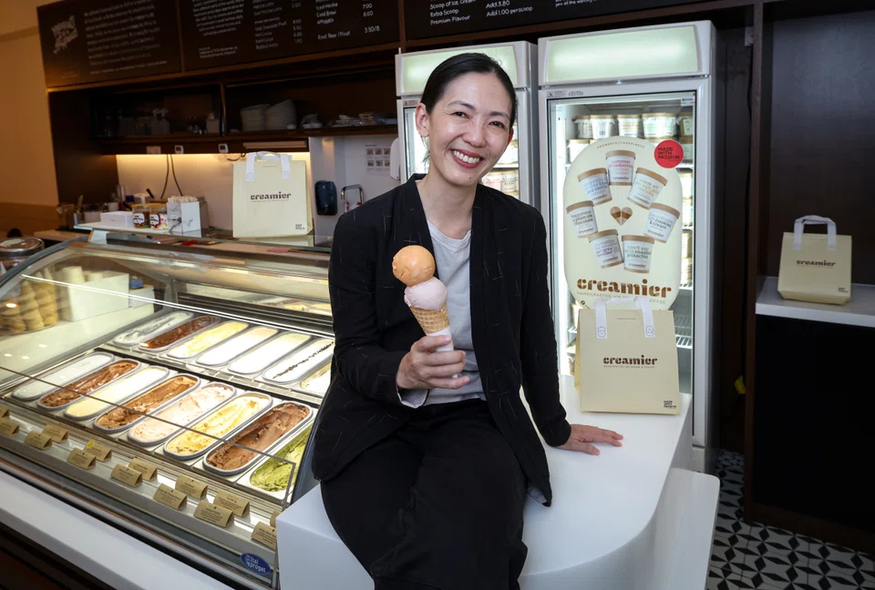 Khoh Wan Chin, chief executive officer and co-founder of In Great Company, at Creamier's East Coast outlet. 
