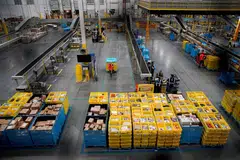 Amazon says the Sequoia system reduces the time it takes a warehouse to process an order by as much as 25 per cent. 