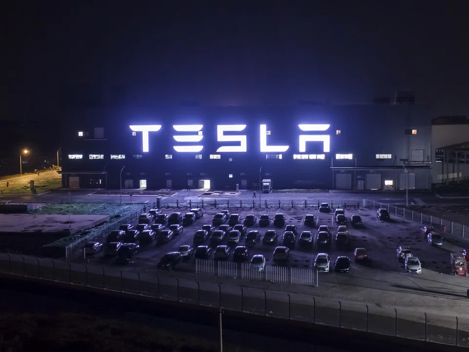Tesla shares struggled Tuesday as the electric-vehicle maker's production woes in China refuse to go away, leading another analyst to slash his 12-month price target on the once high-flying stock. 