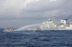The Philippines’ sea task force says its vessels were damaged after being “directly targeted” on Sunday (Dec 10) by a Chinese coast guard ship with a water cannon during a supply mission to Second Thomas Shoal.