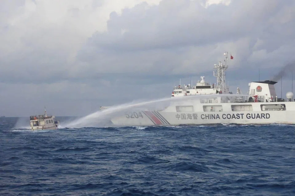 The Philippines’ sea task force says its vessels were damaged after being “directly targeted” on Sunday (Dec 10) by a Chinese coast guard ship with a water cannon during a supply mission to Second Thomas Shoal.