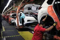 Factory output decreased 0.7 per cent last month, the most in four months, weighed down by a 10 per cent drop in motor-vehicle production.