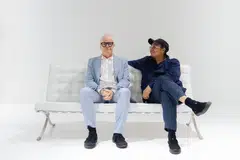 Thai artist Rirkrit Tiravanija's (right) latest show is curated by long-time friend and collaborator Hans Ulrich Obrist.