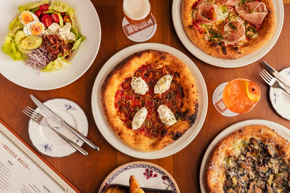 Pizzas are the highlight of Osteria's lunch menu.