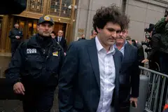 FILE PHOTO: Former FTX chief executive Sam Bankman-Fried, who faces fraud charges over the collapse of the bankrupt cryptocurrency exchange, leaving the court on Jan 3.  
