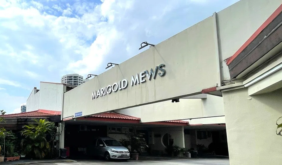 Marigold Mews, a collection of 19 townhouses, each 2 storeys tall, is the residential block of Thomson Plaza.