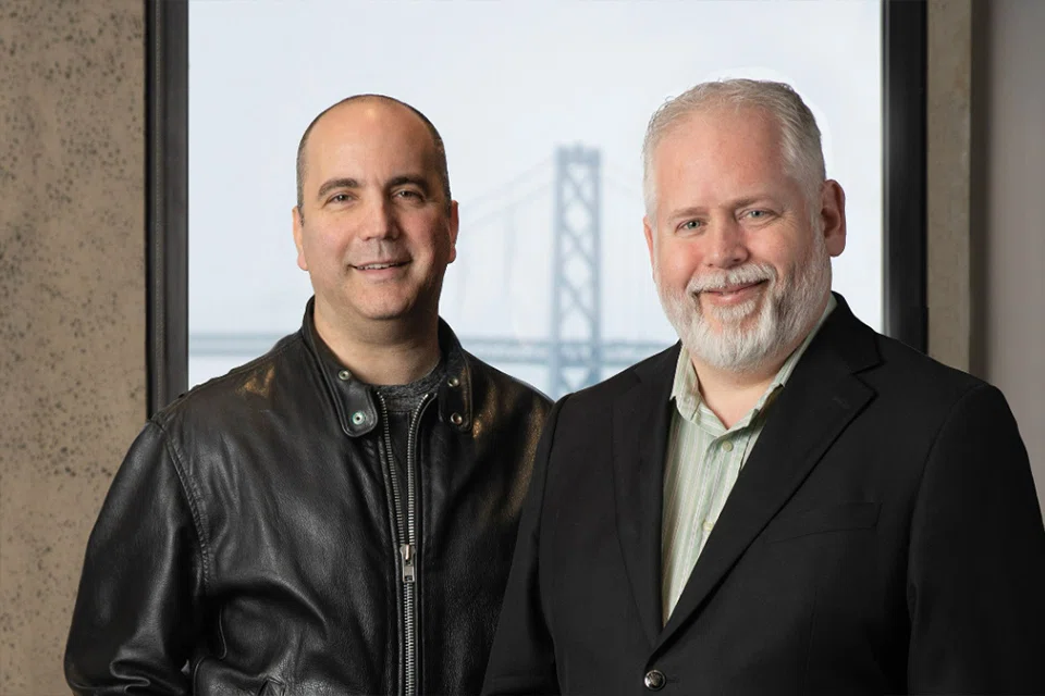 Chia Network’s chairman & founder Bram Cohen (left) and chief executive officer Gene Hoffman.