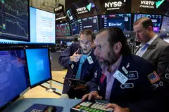 The Dow Jones Industrial Average rises 243.33 points, or 0.71 per cent, at the open to 34,581.20.