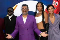 From left: British actor Daniel Kaluuya, director Jordan Peele, actress Keke Palmer and actor Brandon Perea attend the world premiere of Universal Pictures "Nope" at the Chinese theatre in Hollywood, California.