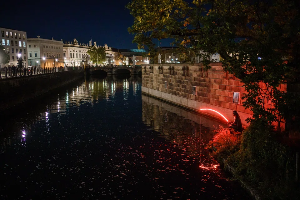 Organisers said they had managed to cut their expected energy consumption by 75 per cent compared to last year, and would power the displays entirely from renewable sources.