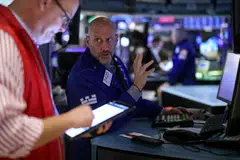 The Dow Jones Industrial Average falls 34.33 points, or 0.09 per cent, at the open to 38,938.08.