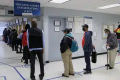 The roughly 2,000 eviction cases filed by landlords every week since March are roughly 40 per cent more than the number filed in mid-January, after the state’s eviction moratorium expired. 