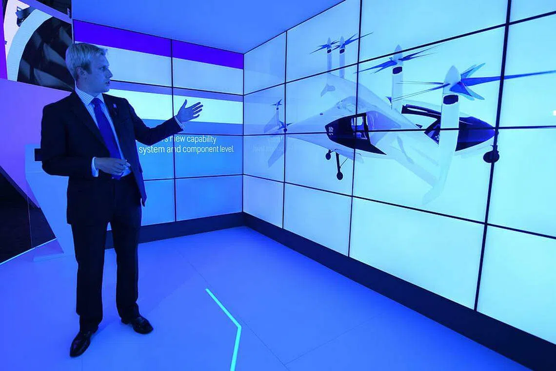 Rolls-Royce unveils hybrid flying taxi at Farnborough