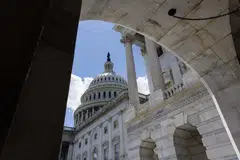 The US Capitol building in Washington, DC.