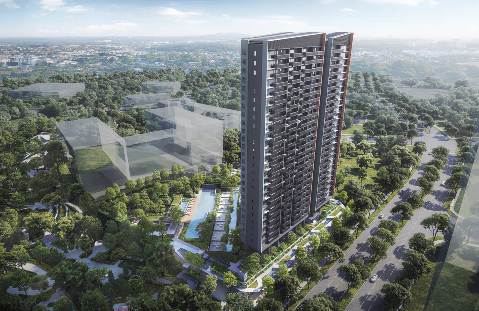 Located at 9 Slim Barracks Rise in District 5, Blossoms By The Park will house 275 residential units with one-bedroom to four-bedroom configurations in a single 27-storey block. 