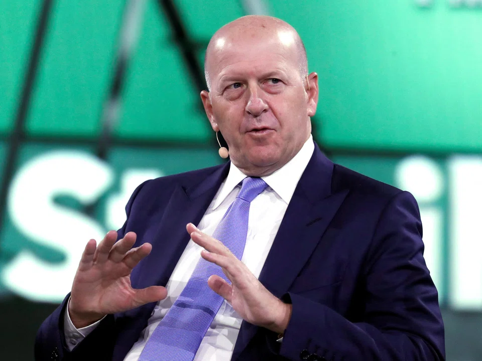 David Solomon says the firm’s goal is to attain mid-teen percentage returns for its global banking and markets business in the medium-term, and project strong margins for its asset and wealth management business.