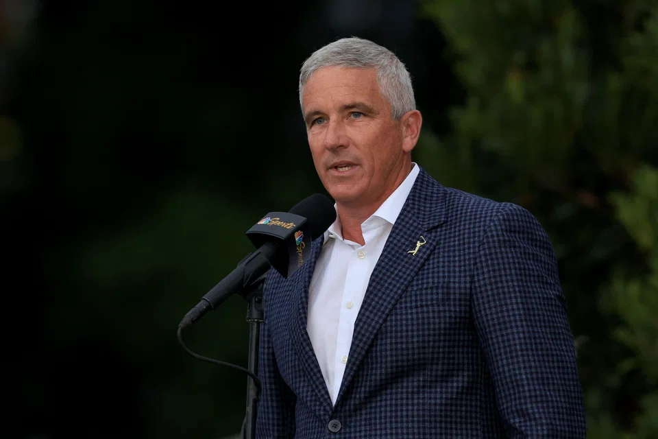 The news came 10 days after PGA Tour commissioner Jay Monahan (pictured) appeared with PIF governor Yasir Al-Rumayyan for a CNBC interview explaining the parties’ decision to pursue a new, for-profit entity controlling the world of professional golf.