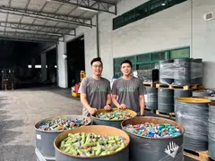 NEU Battery Materials, co-founded by Bryan Oh (left) and Kenneth Palmer (right), will use the funds to speed up the deployment of its automated recycling line.