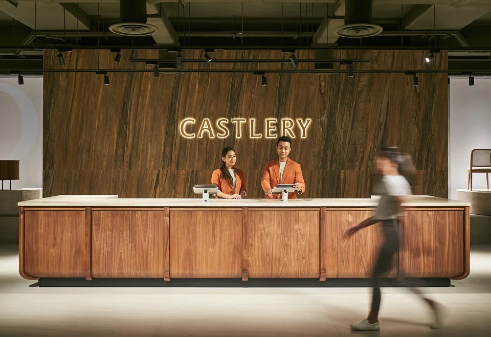Castlery’s 24,000-square-foot flagship store includes a partnership space where the brand can collaborate with other local businesses.