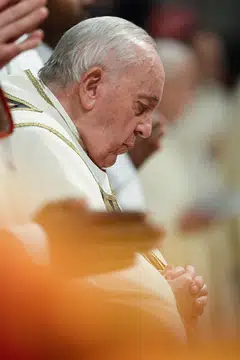 Pope Francis is due to preside over the Easter mass in St Peter’s Square in the Vatican before giving the “Urbi et Orbi” blessing on Sunday. 