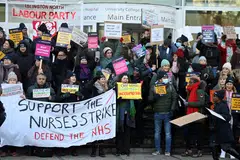 Britain sought to end months of walk-outs in the healthcare sector by offering a 5 per cent wage increase for the coming year for 1 million nurses, paramedics, midwives and other workers in England. 