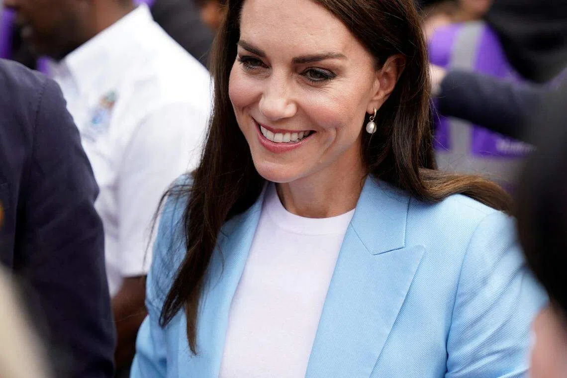 A Palace statement says she has returned home to Windsor, west of London, to continue her recovery.