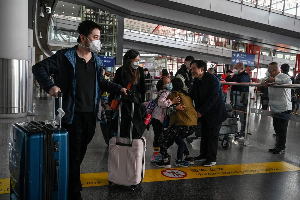 Domestic Chinese travel bookings on Apr 28 are up 233 per cent from the same time in 2019, while international departures are at 79 per cent of the 2019 level, shows ForwardKeys data.