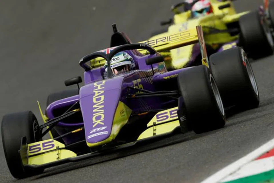 Jamie Chadwick of Great Britain in action during the W Series race. 