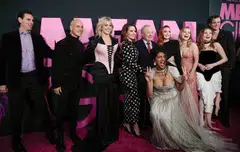(From left): Marc Weistock, President and CEO of Paramount Pictures, Brian Robbins, Reneé Rapp, Tina Fey, Lorne Michaels, Avantika Vandanapu, Lindsay Lohan, Angourie Rice, Bebe Wood and Christopher Briney arrive for the premiere of Paramount Pictures' "Mean Girls" at AMC Lincoln Square in New York, US on Jan 8, 2024. 