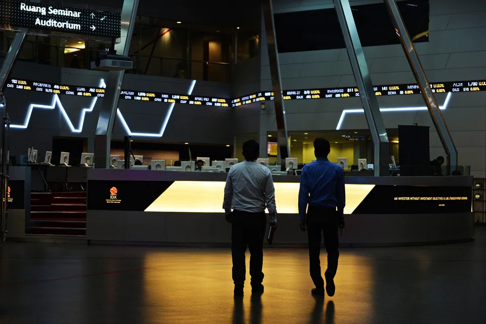 The Indonesia Stock Exchange (IDX) in Jakarta; the composition of South-east Asia’s equity benchmarks – low tech weighting and relatively high ratio of bank shares – is favourable in a rising global interest-rate environment.