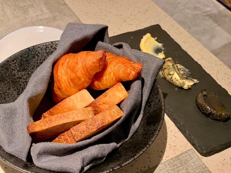 Croissants are light with bite and natual flakiness.