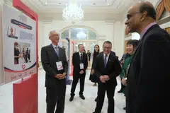 President Tharman Shanmugaratnam (right), his wife Jane Ittogi Shanmugaratnam (second from right), Minister for Culture, Community and Youth Edwin Tong (third from right), awardee Malcolm Chen (second from left) and awardee Mark Yuen (left) at the PVPA on Tuesday. Since the awards’ inception in 2012, the PVPA has received more than 1,600 nominations and recognised 106 awardees. 