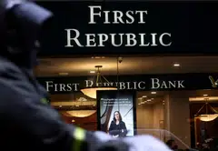 First Republic Bank jumped as much as 33 per cent to US$16.16 with fellow regional lenders including Western Alliance Bancorp and PacWest Bancorp also rising. 