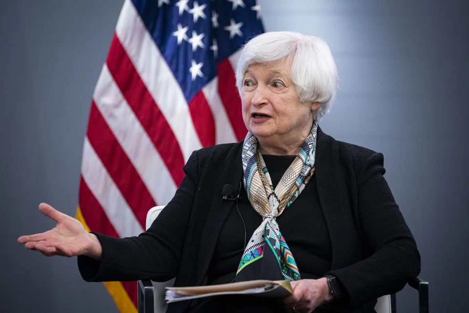Yellen and other finance ministers and central bank governors walked out of a Group of 20 meeting on Wednesday (Apr 20) when Russian officials began addressing the gathering.
