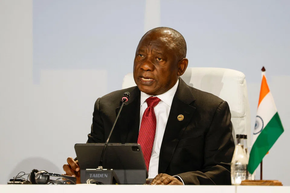 South African President Cyril Ramaphosa, currently hosting a summit of Brics leaders, announces on Thursday (Aug 24) that new candidates will be admitted as members on Jan 1, 2024.