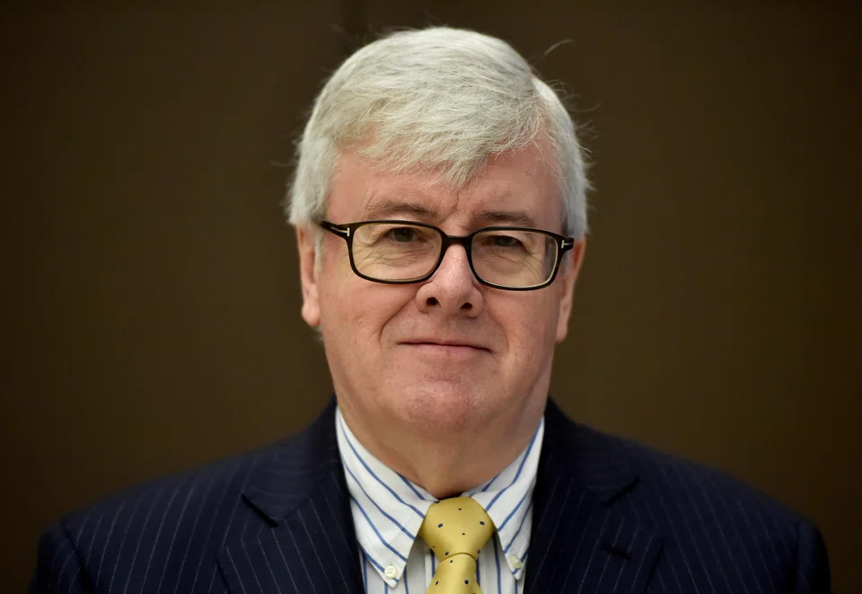 Tesco had announced in May that its chairman John Allan (above) would leave after media allegations over his conduct towards women.  He has said that he "vehemently" denies the claims 