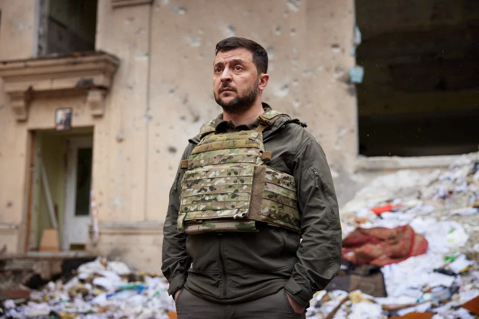 Ukraines's President Volodymyr Zelenskiy accused Moscow of “madness” on Tuesday after Russian troops hit a chemical plant in their bid to complete the capture of a key eastern city.