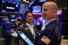 The Dow Jones Industrial Average rose 65.51 points, or 0.20 per cent, at the open to 33,596.34.