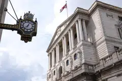 About 60 per cent of 30 forecasters in the UK expect rates from the BOE to peak at 4.5 per cent, while a third expect two more increases to 4.75 per cent. 