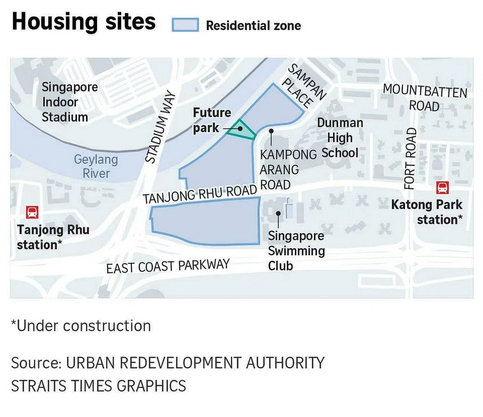 The first plot, adjacent to Sampan Place, is about 2ha – equivalent in size to just under three football fields – and has a plot ratio of 3.6.