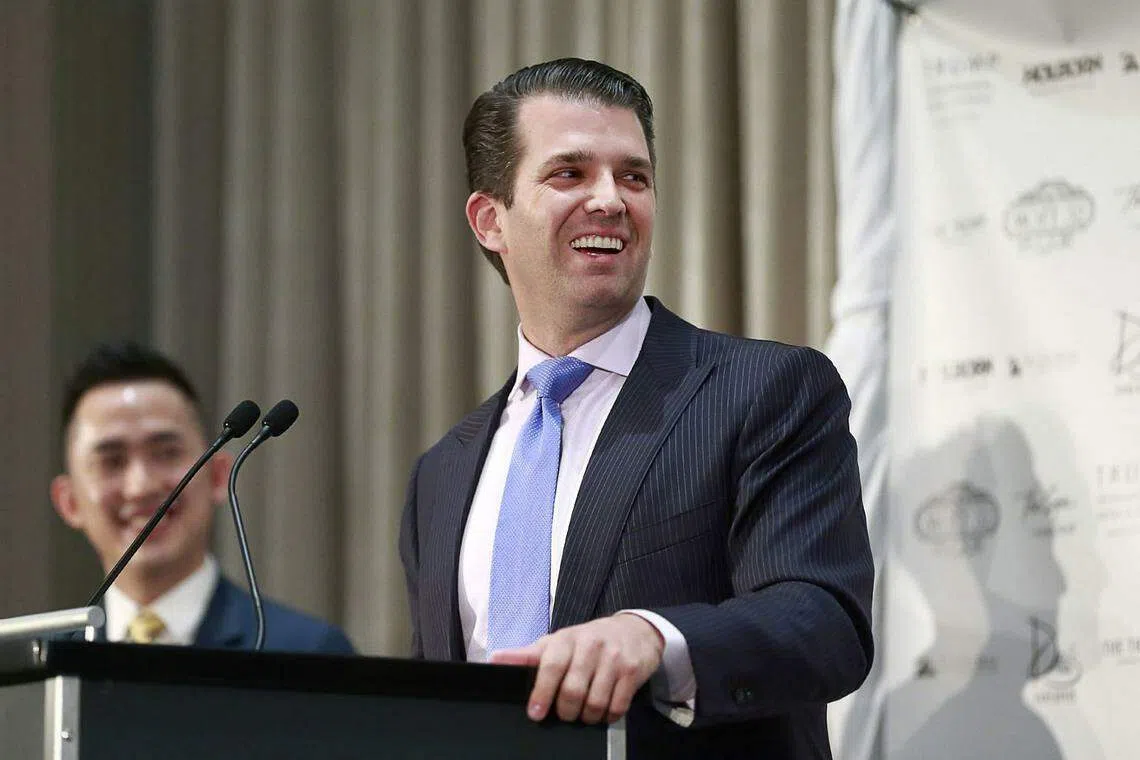 Trump's son Eric calls nepotism 'factor of life'