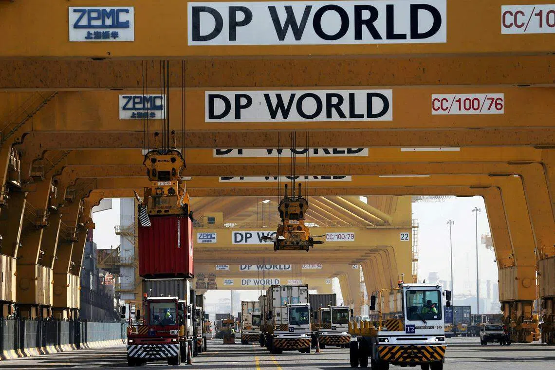 Profit attributable to DP World’s owners in the six months to June was down 9.7 per cent at US$651 million from a year earlier, when the port operator posted record profit of US$721 million.