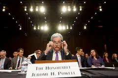 “The latest economic data have come in stronger than expected, which suggests that the ultimate level of interest rates is likely to be higher than previously anticipated,” Federal Reserve chair Jerome Powell said.