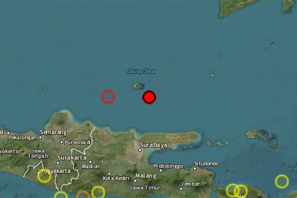 The European-Mediterranean Seismological Centre (EMSC) put the magnitude at 6.5 with a depth of 592 km.